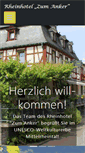 Mobile Screenshot of hotel-zum-anker.de